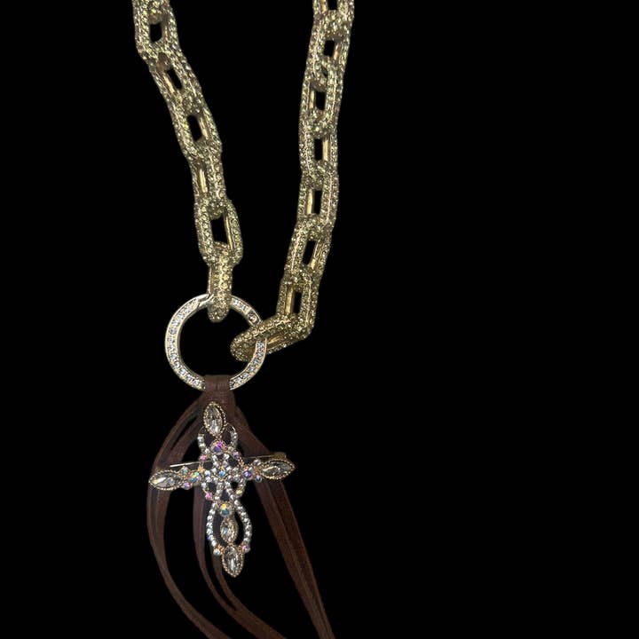 Golden Cross Necklace for wholesale by A Rare Bird Shop