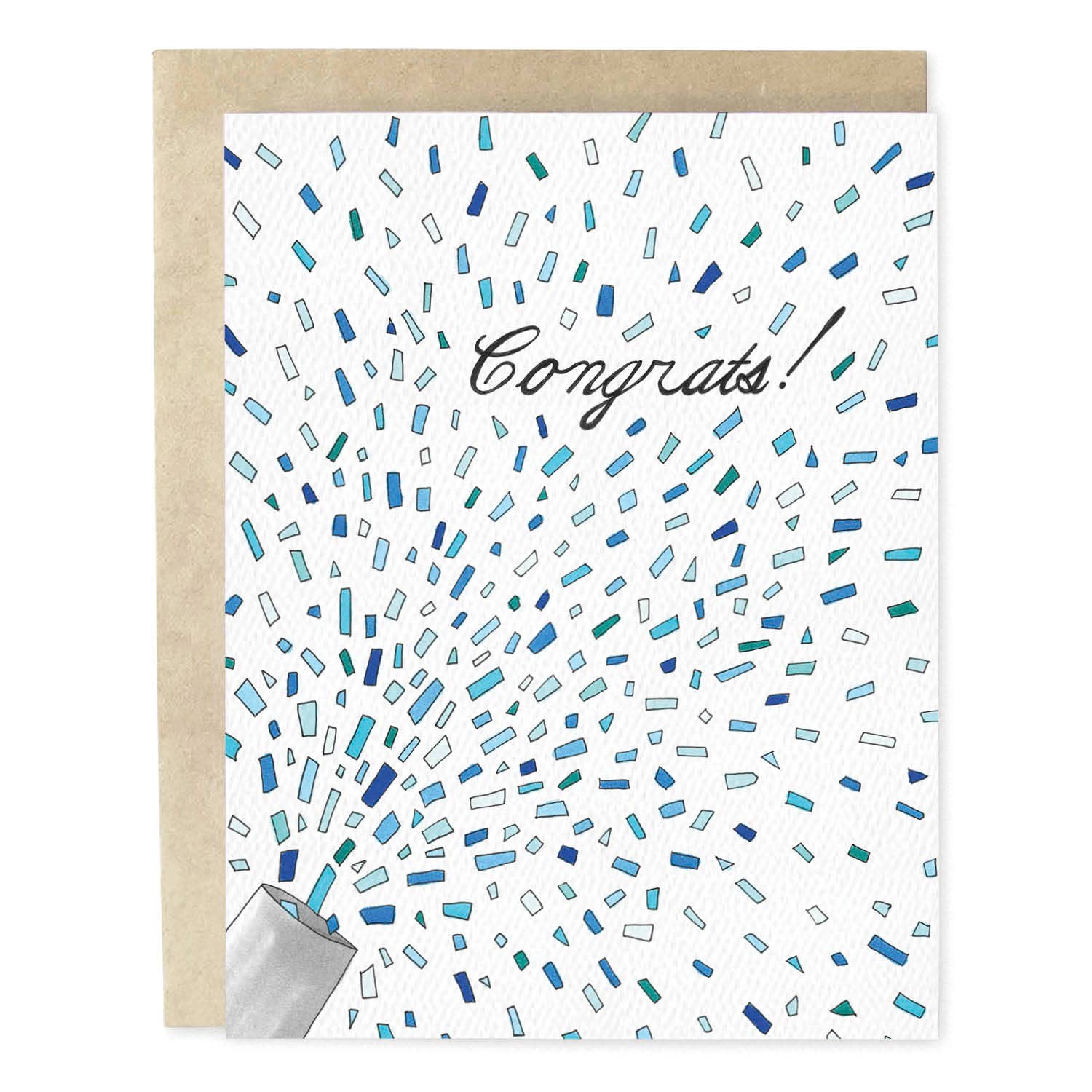 Skribbles – postal de bebé por atacado – Parabéns Género Revelar Confetti Boy Novo Cartão de Bebê0