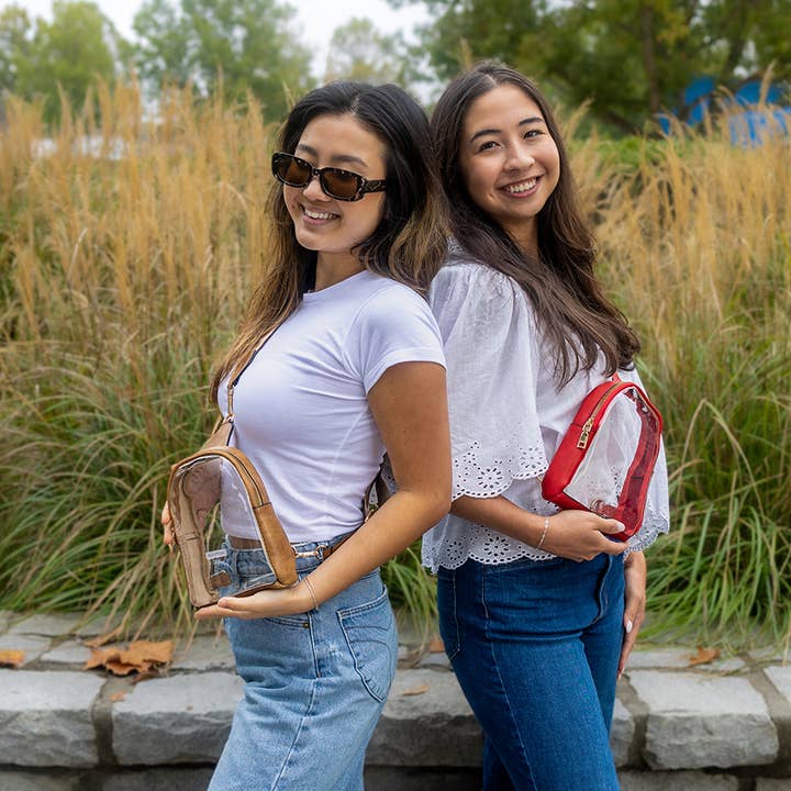 Jen & Co. – wholesale Crossbody bag – Women's – M2436CR Ellen Clear Sling Bag w/ Removable Guitar Strap11