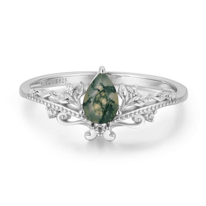 Lotus Moss Agat Ring© for engroshandel hos Azura Jewelry