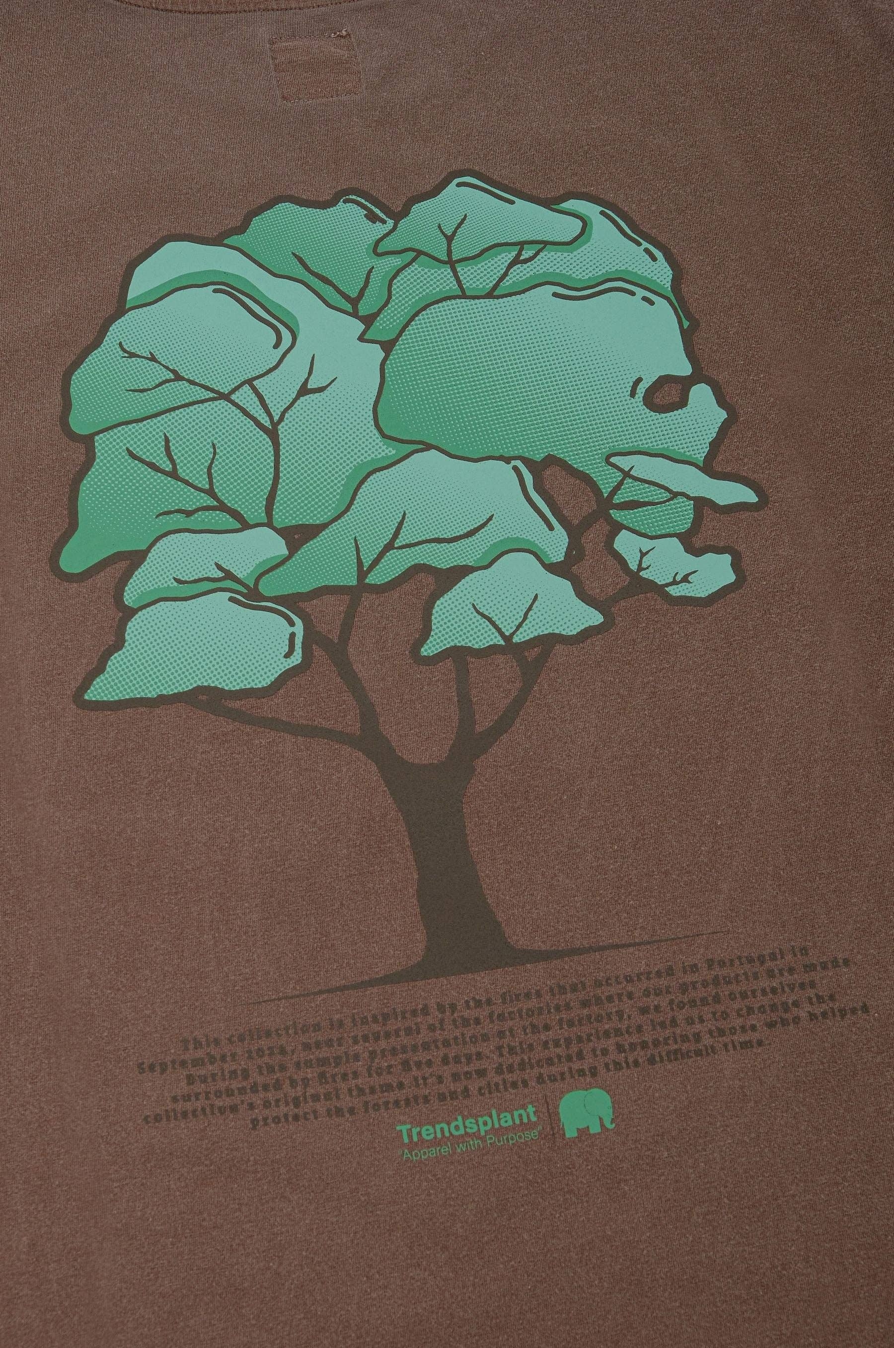 Trendsplant Clothing - Wholesale T-Shirt - Men's - Pontido Pigment T-Shirt Chestnut2