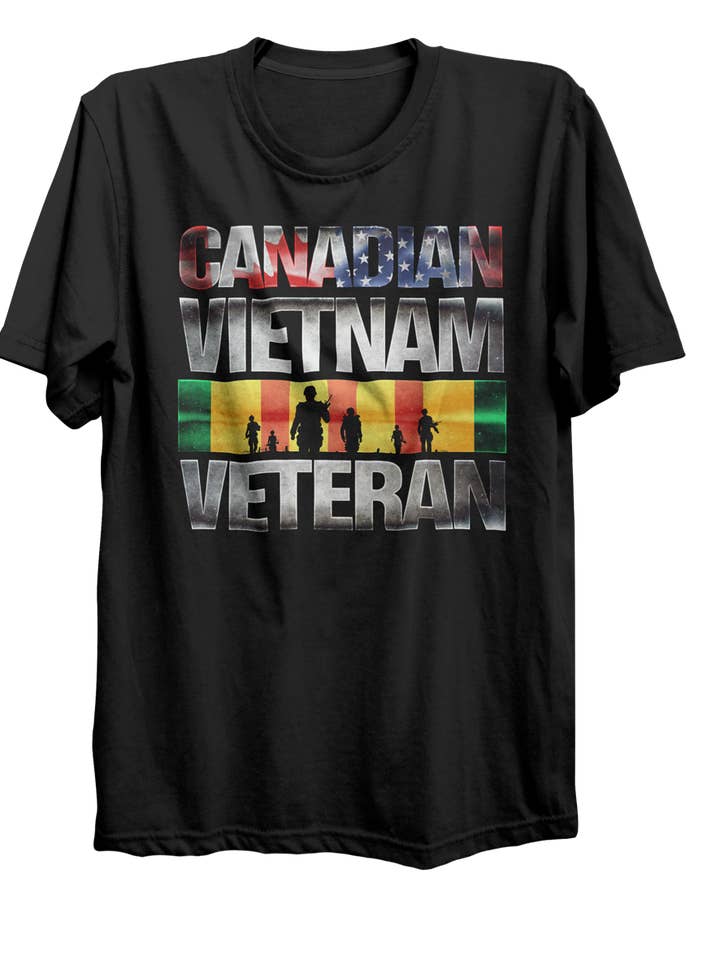 T-shirt d'ancien combattant canadien de la guerre du Vietnam pour la vente par Canada for Victory