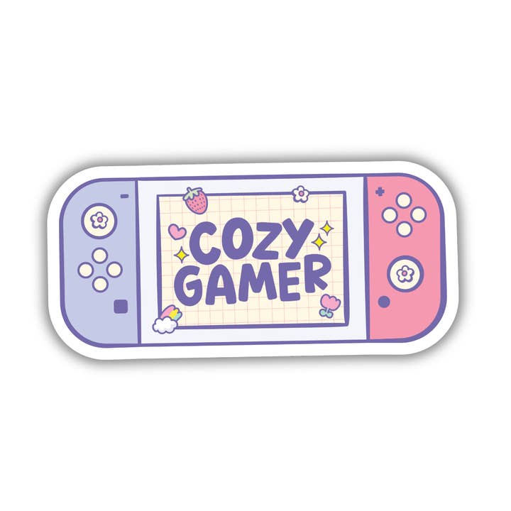 Cozy Gamer Sticker for wholesale by 256 Craft Co