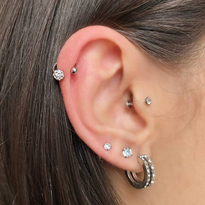 Schmuckgroßhandel - Wholesale Single Earring - Valeria Piercing | Titan1