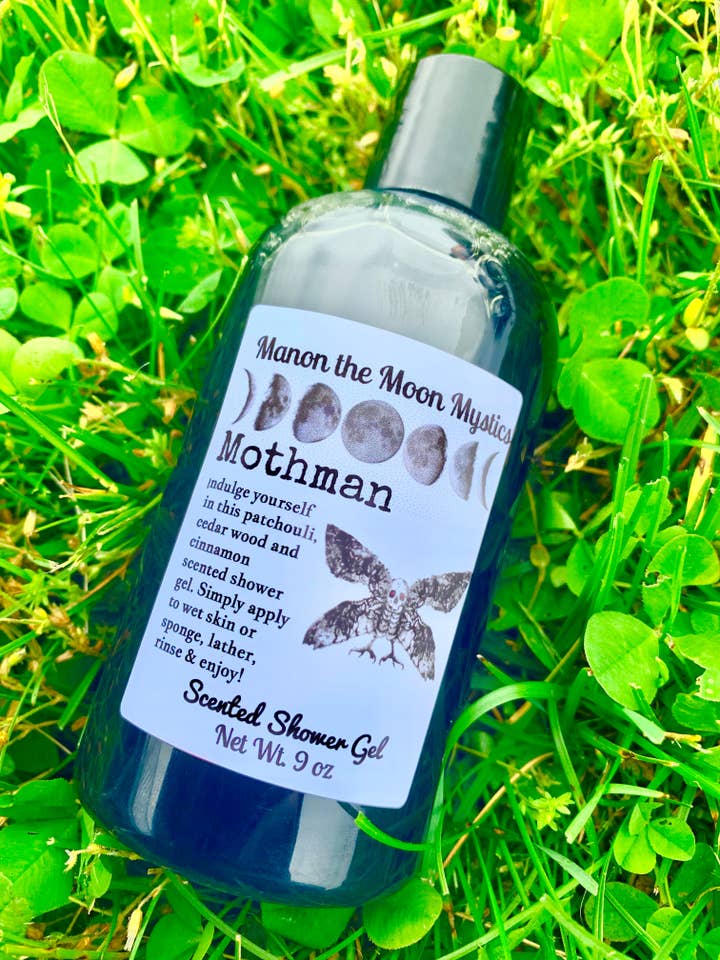Mothman Shower Gel for wholesale by Man on the Moon Mystics