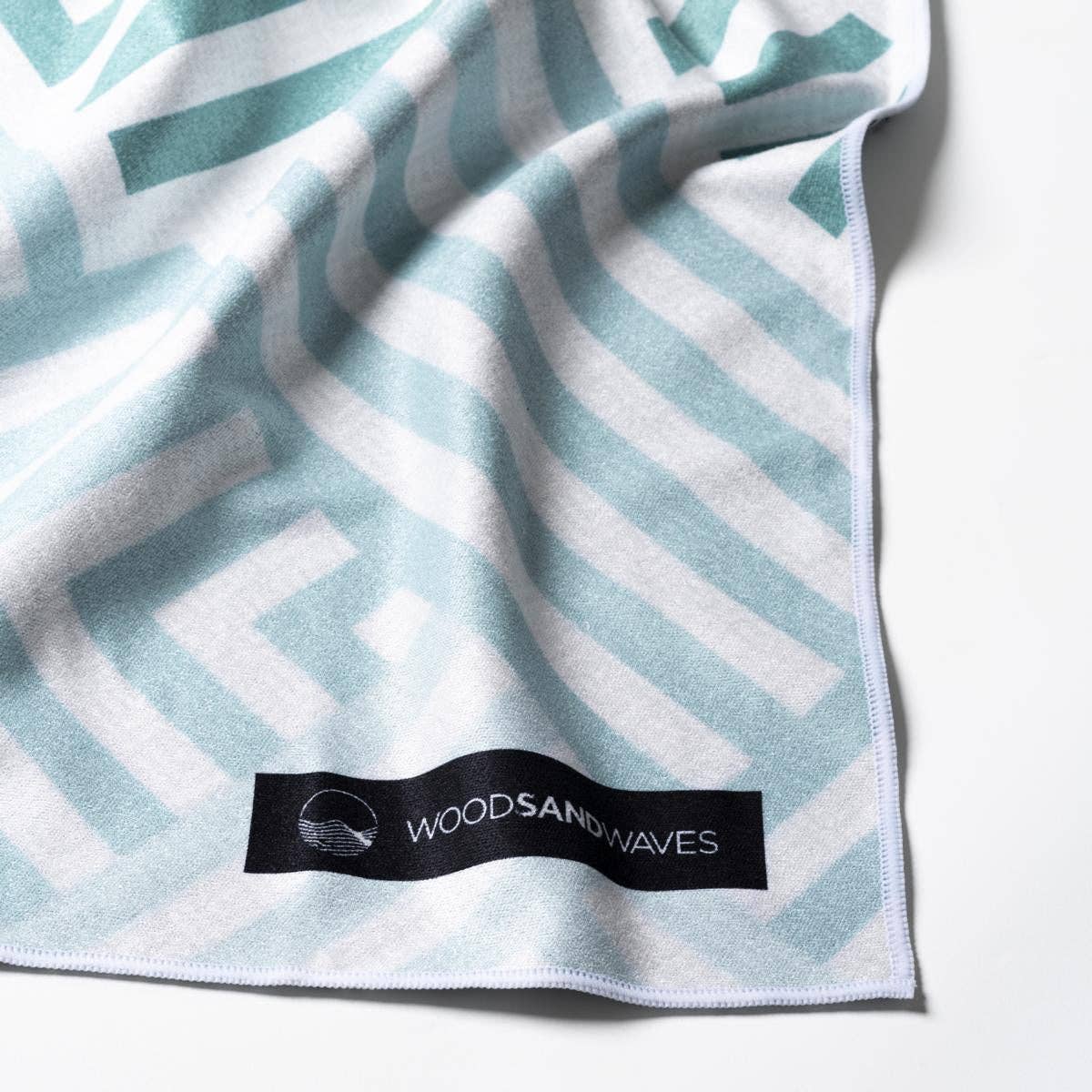 WOODSANDWAVES - Wholesale Hand Towel - Mint Relaxation - Ultra-light outdoor and hiking towel - 80cm x 40cm1