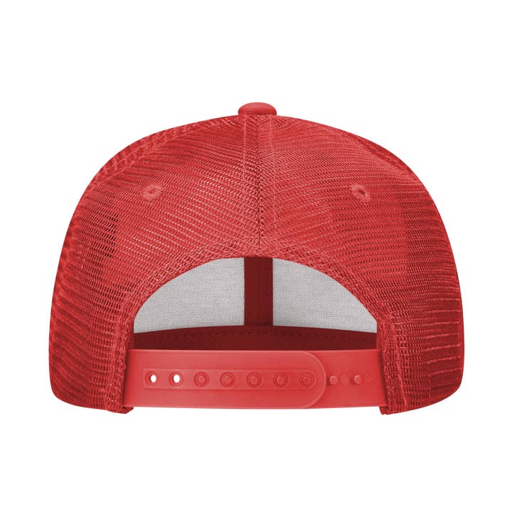 The Park Wholesale - Wholesale Trucker hat – Unisex - Decky 1052 - Blank 6 Panel Trucker Hat, Flat Bill Snapback - 10525