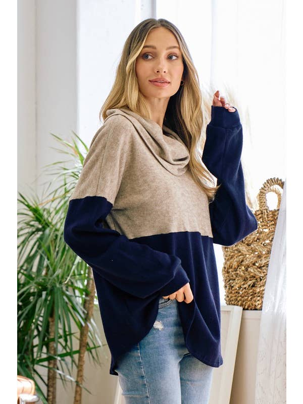 Moonshot Clothing - Wholesale Tunic - Women's - MST3388-I will always love you colorblock top2