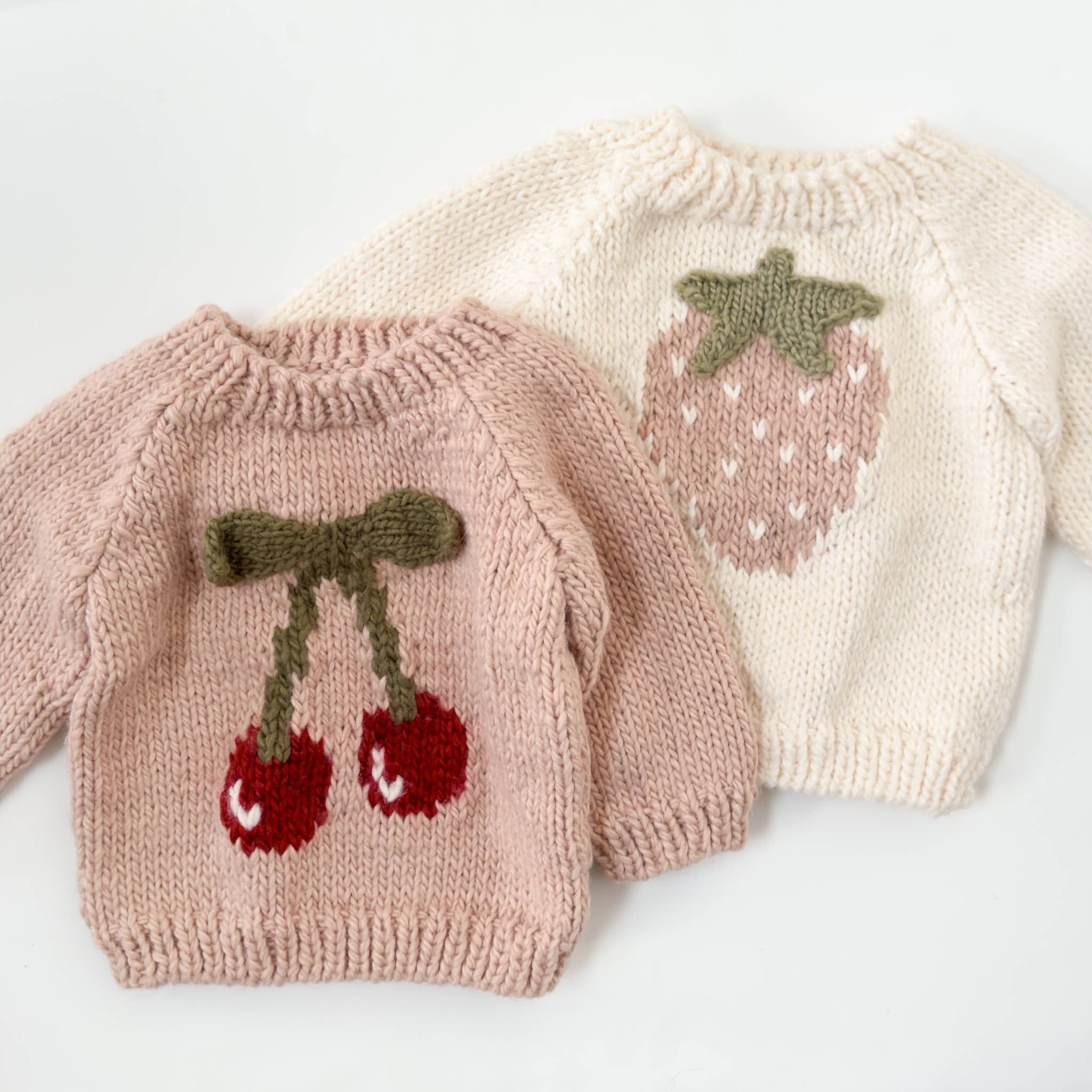 Blush Cherry Pullover Sweater Baby Kid Valentine's Fruit Gift for wholesale on Faire2