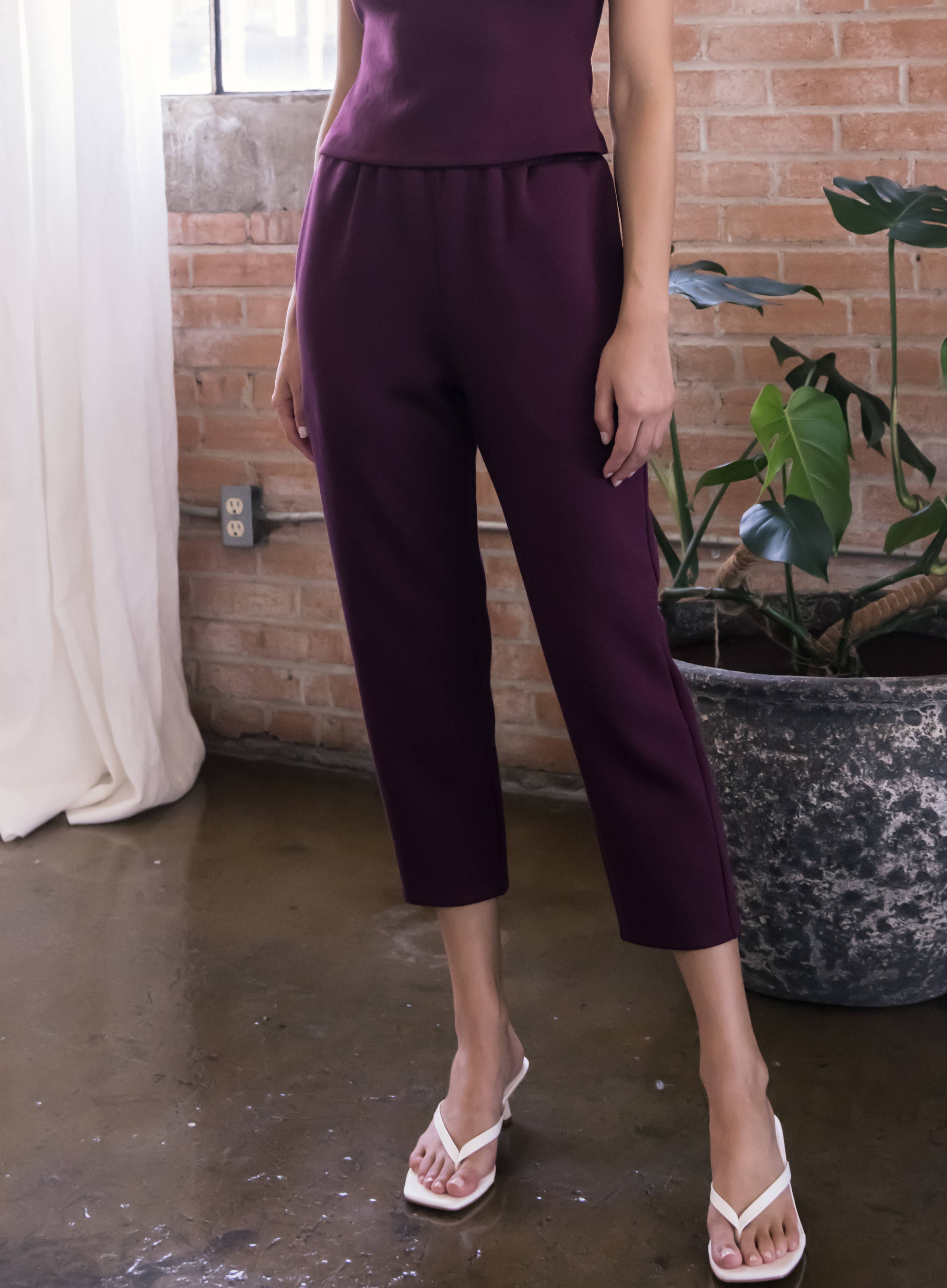 P. CILL - Wholesale Pants - Women's - P. CILL Butter Modal Waist Band Ankle Pants21