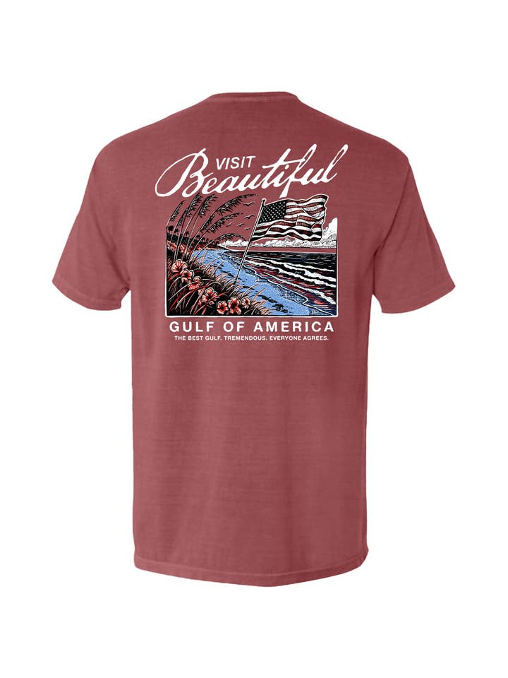 Shield Republic LLC - Wholesale Screen Printed T-Shirt - Men's - Visit Beautiful Gulf of America