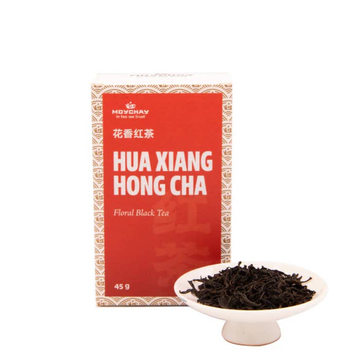 SCHWARZER TEE, Hua Xiang Hong Cha, 45g für den Großhandel von Moychay Barcelona