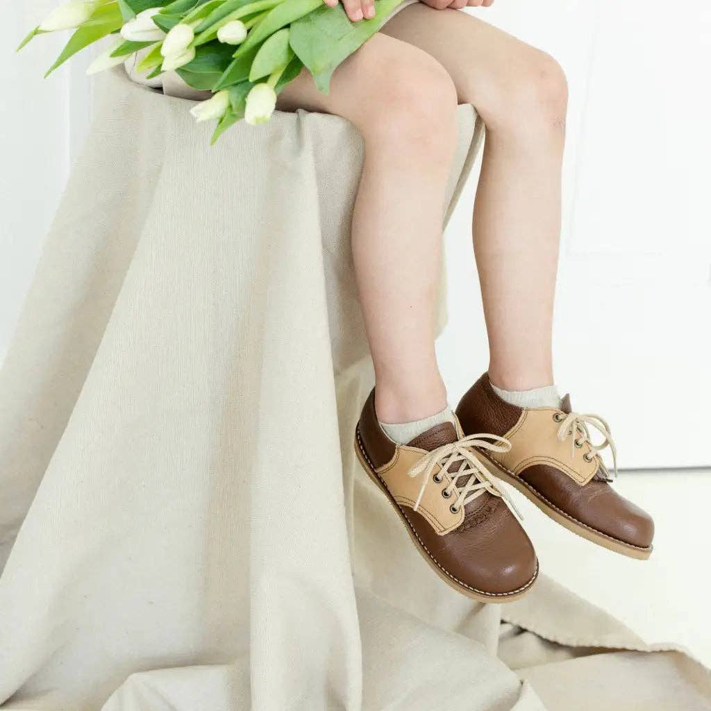 Zimmerman Shoes - Wholesale Lifestyle Sneakers - Kids - Artie Saddle - Chocolate/Camel