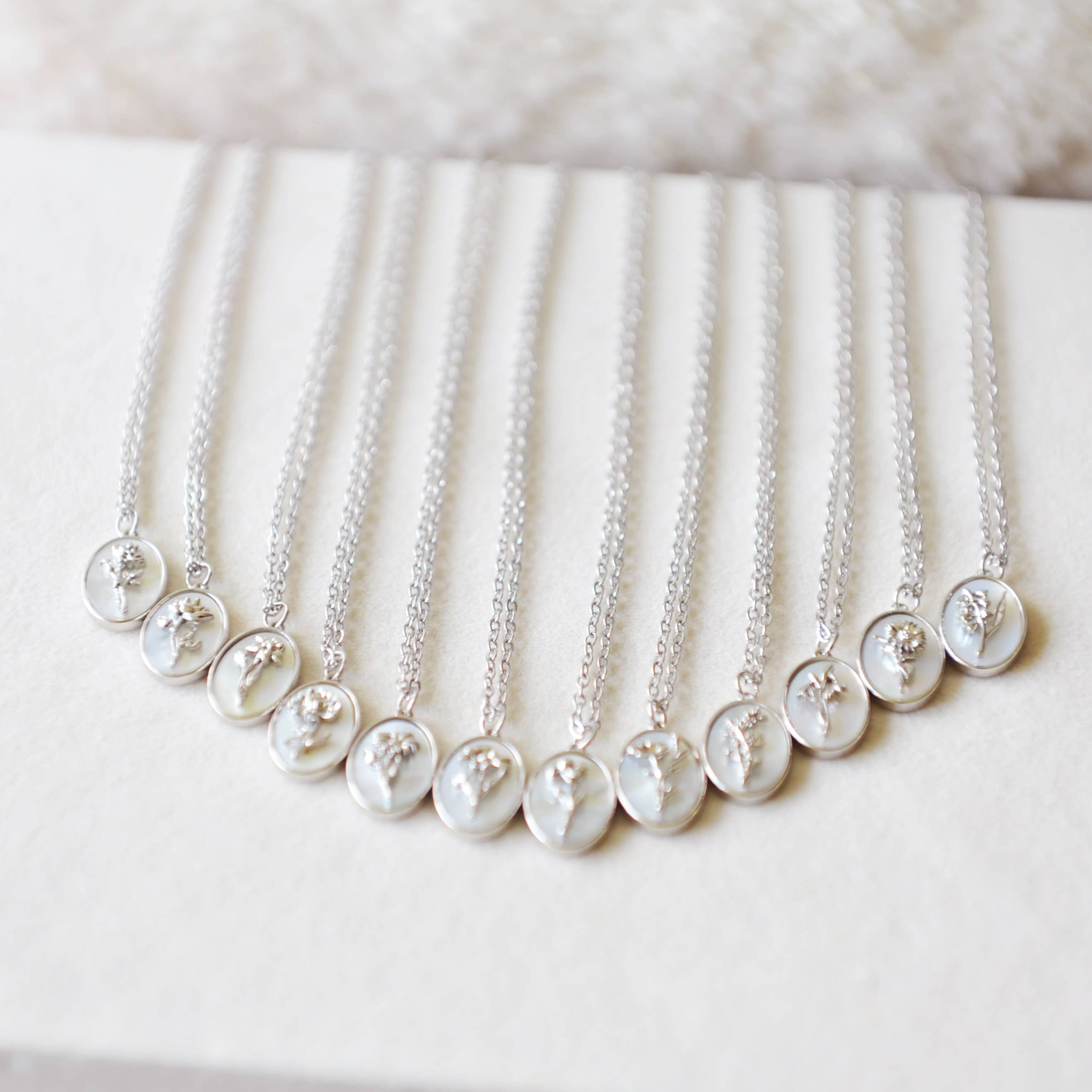 Oh So Lovely - Wholesale Pendant/Charm Necklace - Flora Birth Flower Necklace33