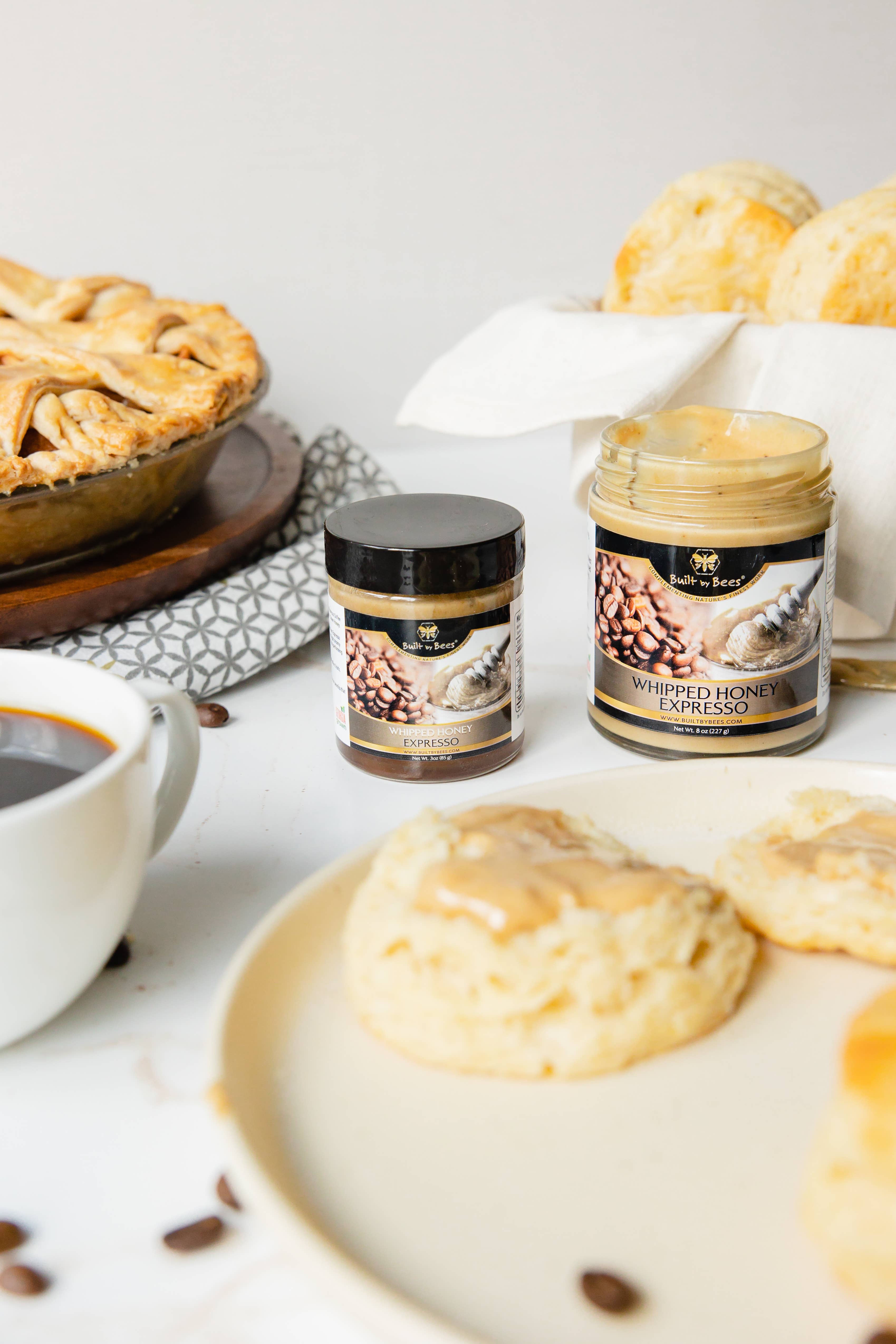 Built by Bees - Wholesale Honey - Gourmet Expresso Whipped Honey 8 oz2