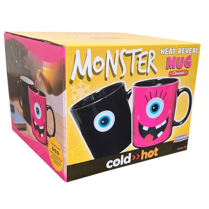 Streamline – wholesale Coffee mug – Monster Heat Reveal Mug - Pink3