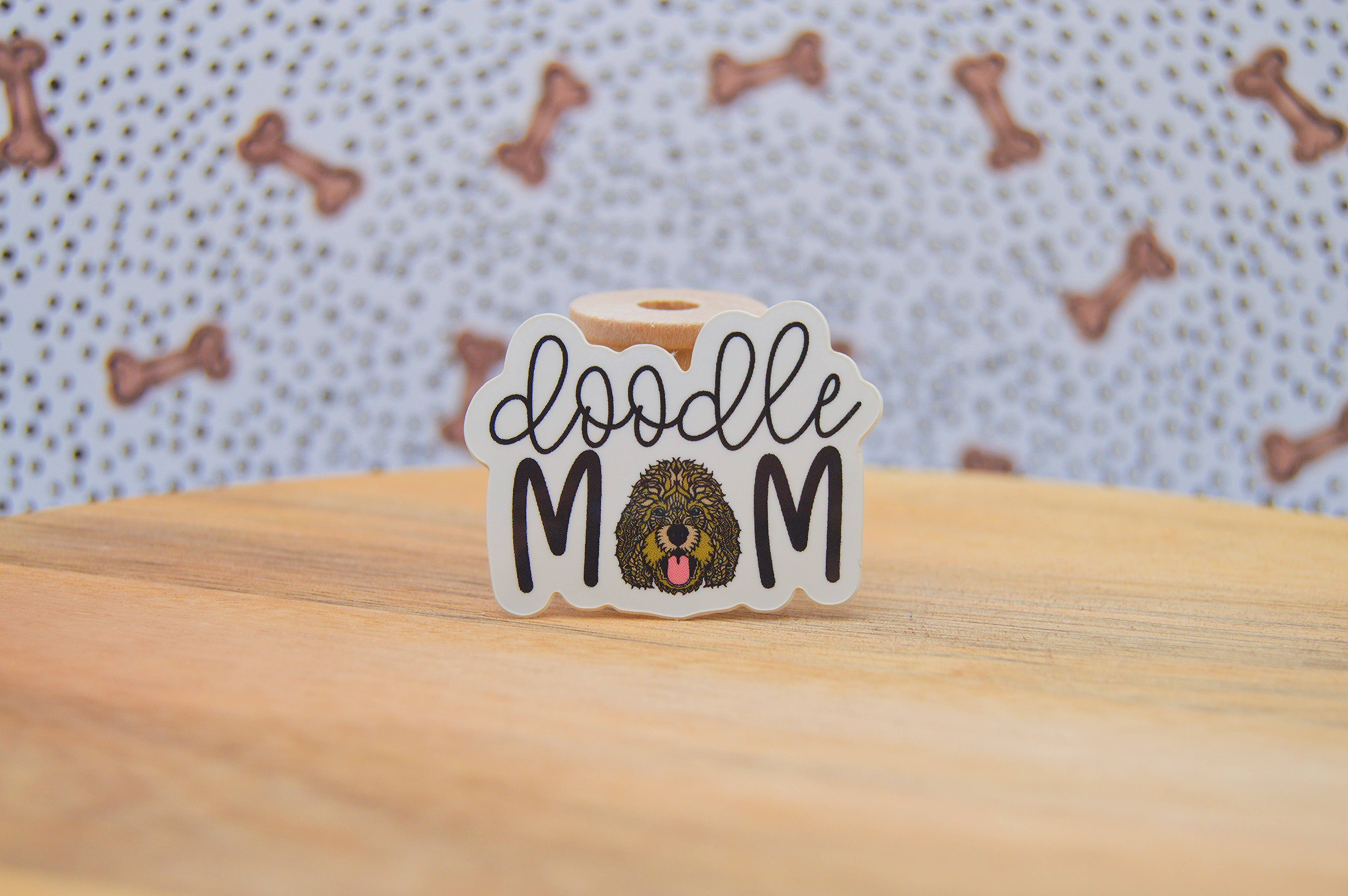 Crafted by Chris Co. - Wholesale Sticker - Golden Doodle Mom Mini Waterproof Sticker1