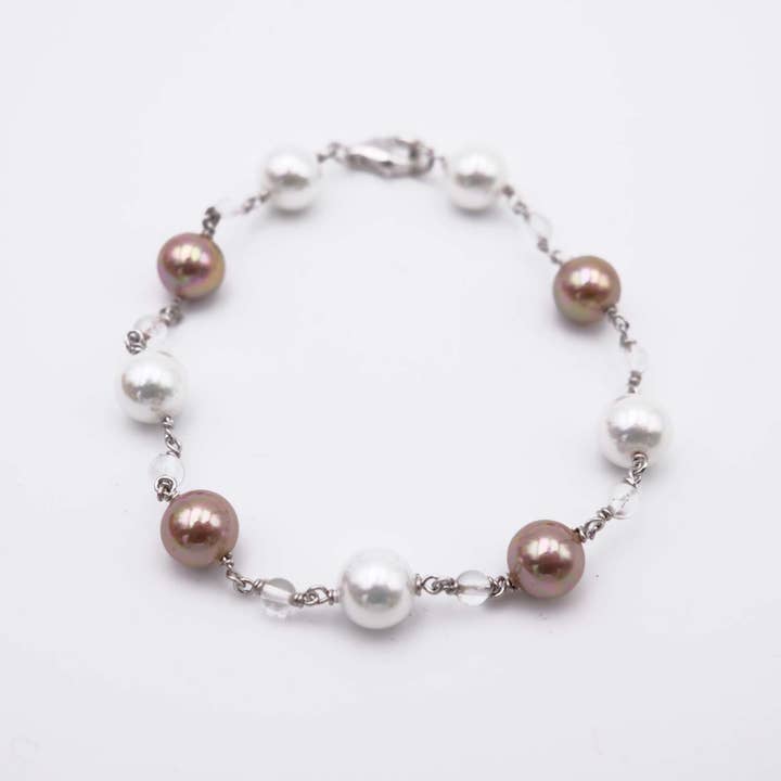 Mallorca Pearl Armband - 8 mm - Längd 20 cm för wholesale av France Perles