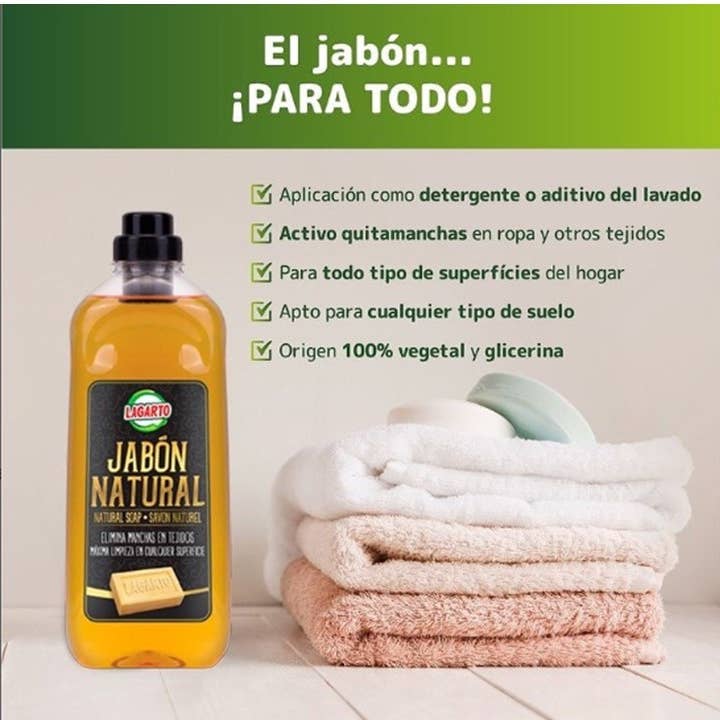 Lagarto - Wholesale Liquid Laundry Detergent - Natural Liquid Soap, 1000 ml6