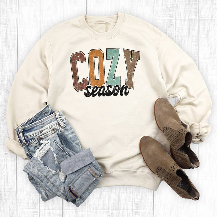 Cozy Season Sweatshirt for wholesale by The Way Down South