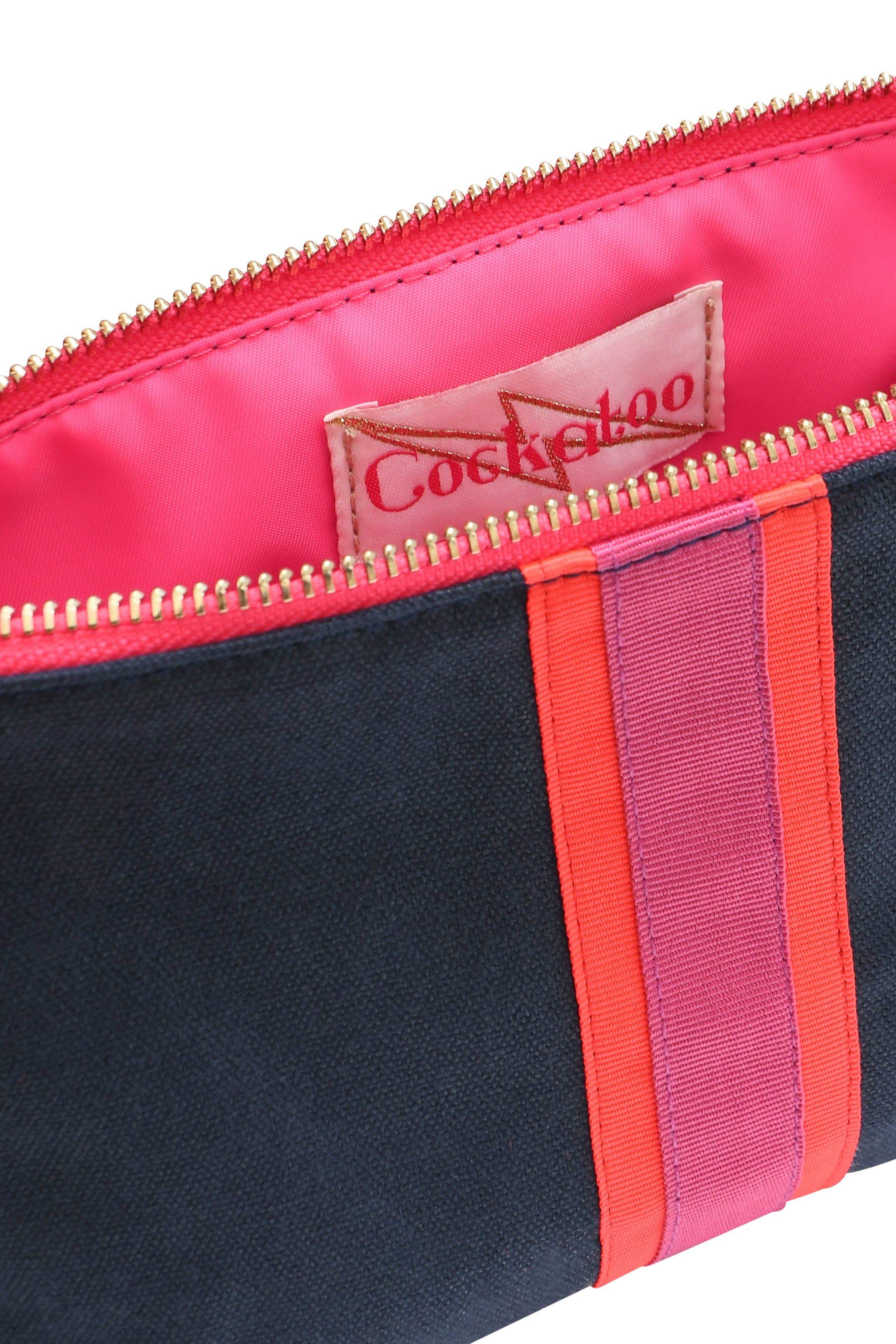 Cockatoo - Wholesale Clutch Bag - Women's - NAVY LUCKY STRIPE CLUTCH1