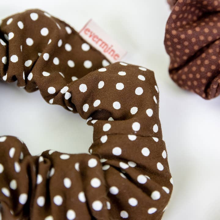 Confezione da 3 scrunchies - Marrones per la vendita all'ingrosso da parte di Evermine Accessories