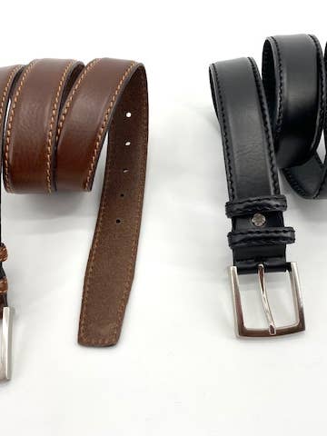 Genuine leather belt - Italian made - Men's model (Copy) for wholesale by Maison Unik Accessoires
