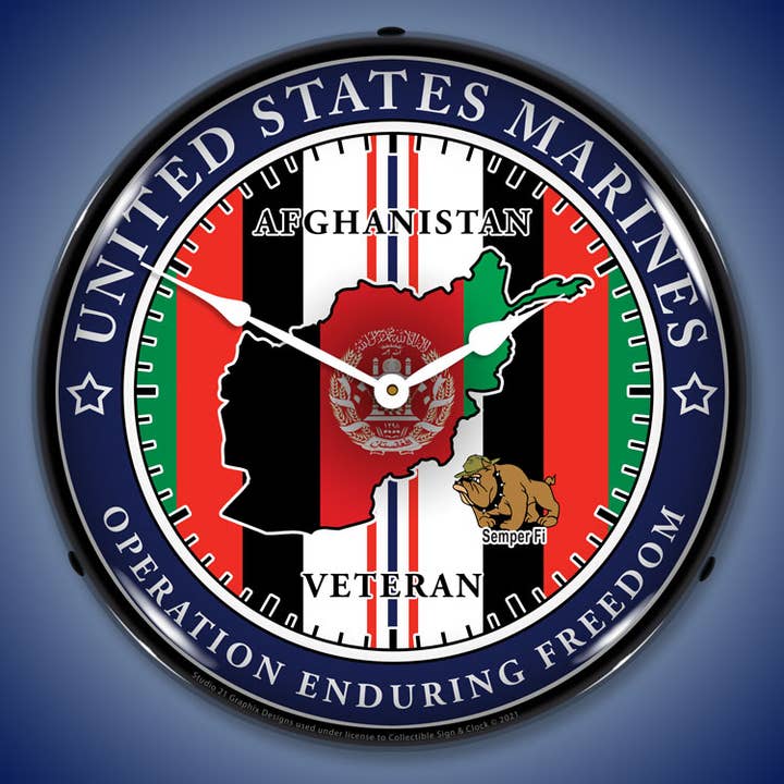 Marine Veteran Operation Enduring Freedom for wholesale by Collectable Sign and Clock LLC.