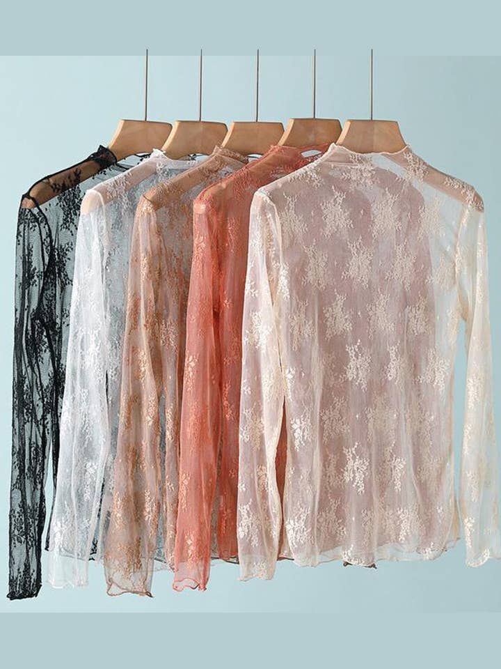 safistyle - Wholesale Blouse - Women's - Lace Long Sleeve Top7