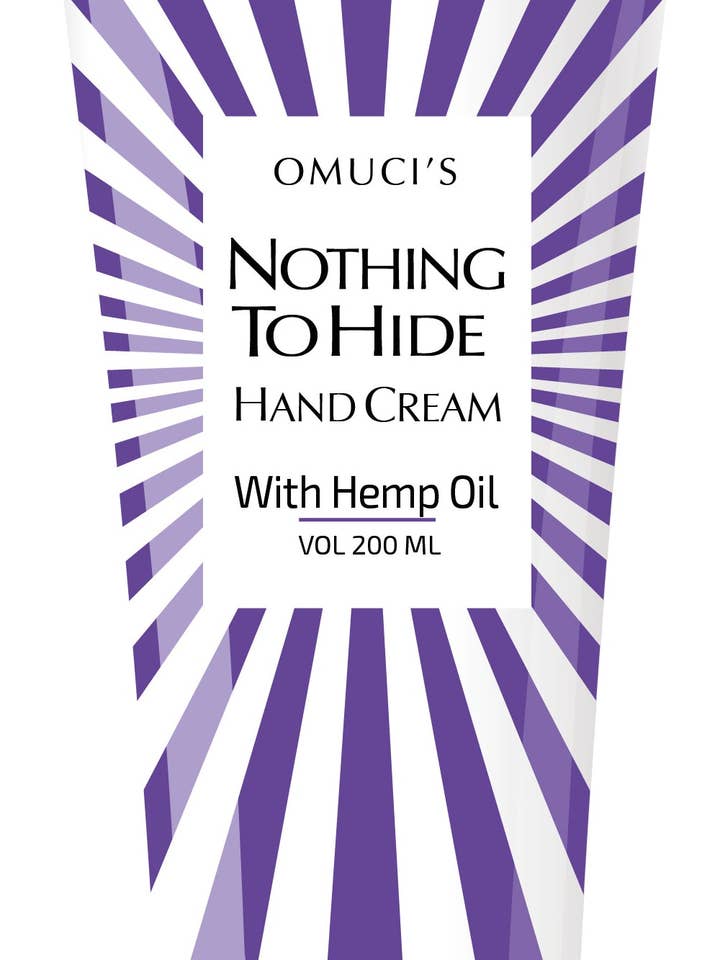 Creme para as mãos Omuci's Nothing to Hide com óleo de cânhamo vegano por atacado de Omuci