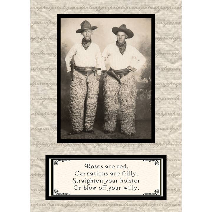 New for 2026 - Roses Are Red........ for wholesale by Inappropriate Grandpa Cards