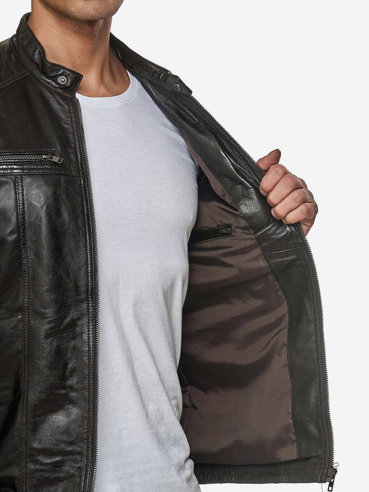 Tazzio – Großhandel Lederjacke – Herren – Tazzio Herren Jacke Lederjacke Biker Echtleder 1970912