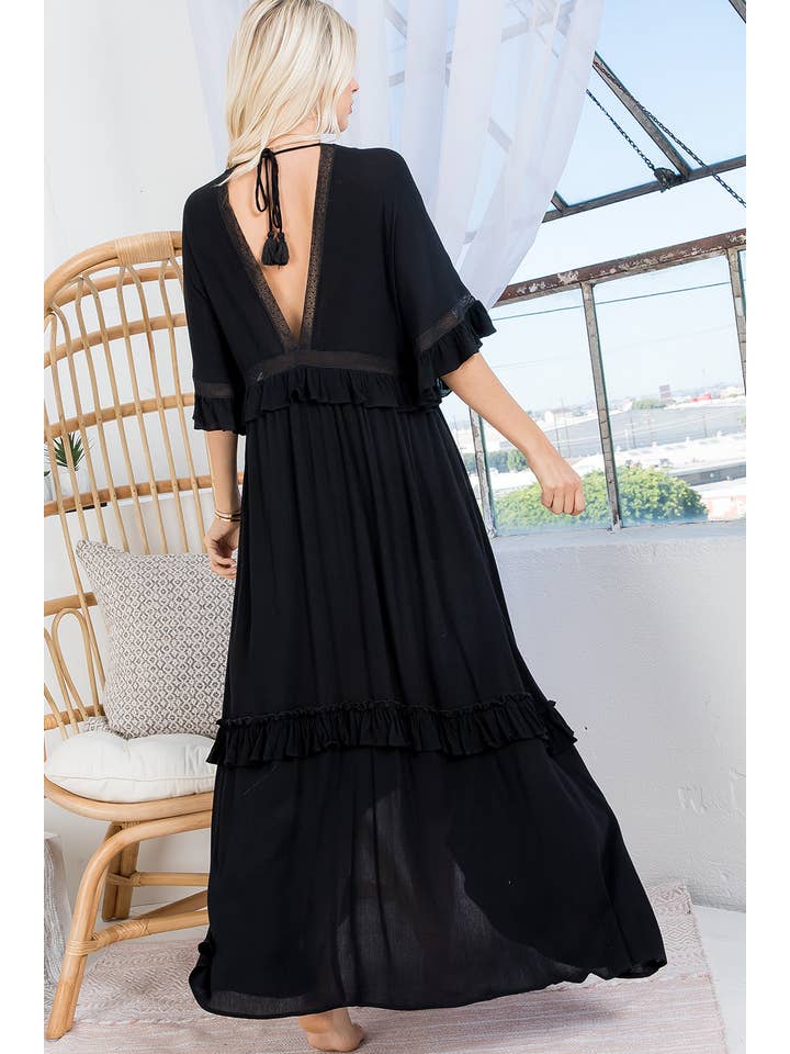 Sweet Lovely by Jen - Vente Cache-maillot – femme - ROBE CACHE-CŒUR MAXI10