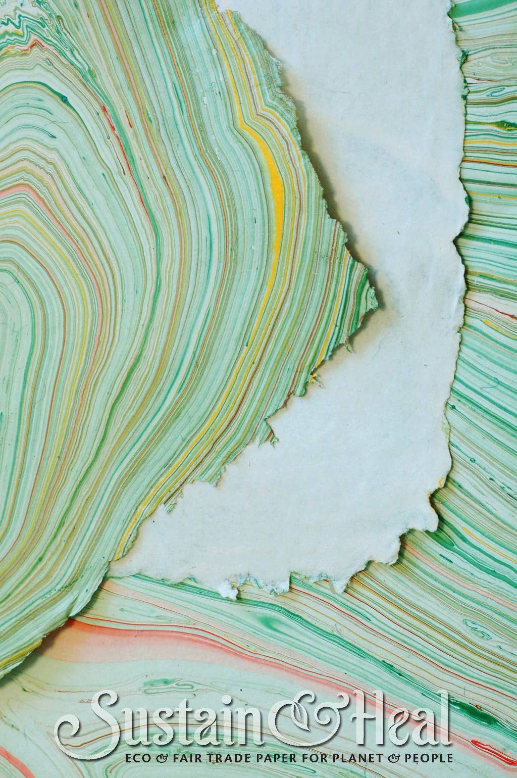 Sustain & Heal - Vente Matériels de bricolage - Feuille marbrée verte et rouge n° 1372