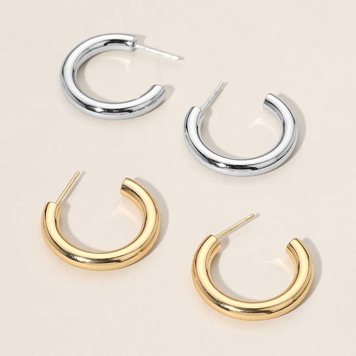 Hoepeloorbellen van roestvrij staal voor wholesale door Sensibling Corp.