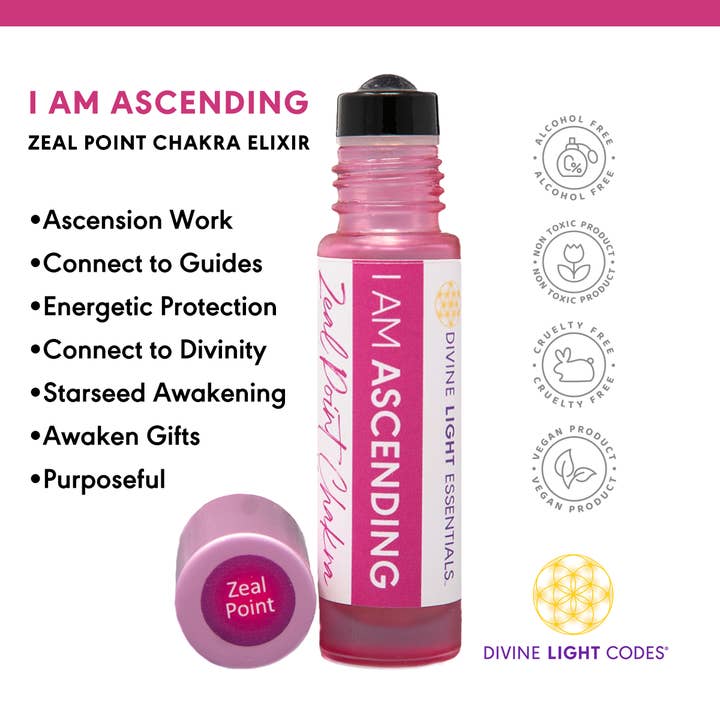 Divine Light Codes - Wholesale Essential oil roll-on - Chakra Balancing Elixirs - Essential Oils - 10 Roller Bottles Set14