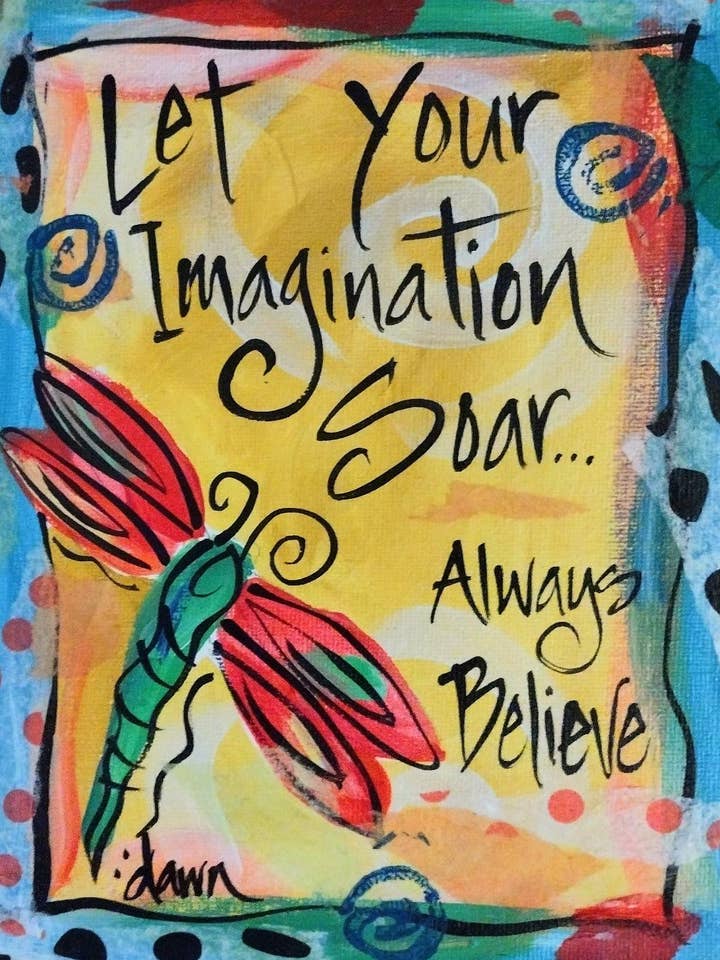 NC - 08 -Deja volar tu imaginación para venta al por mayor de New Dawning Art