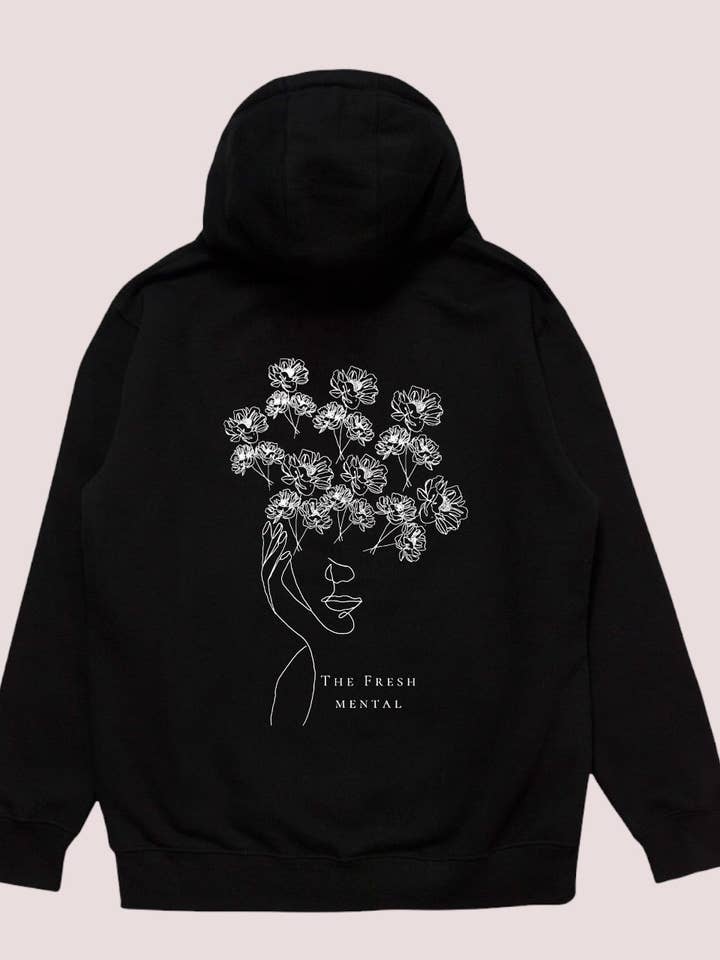 Flower Brain Hoodie for wholesale by The Fresh Mental