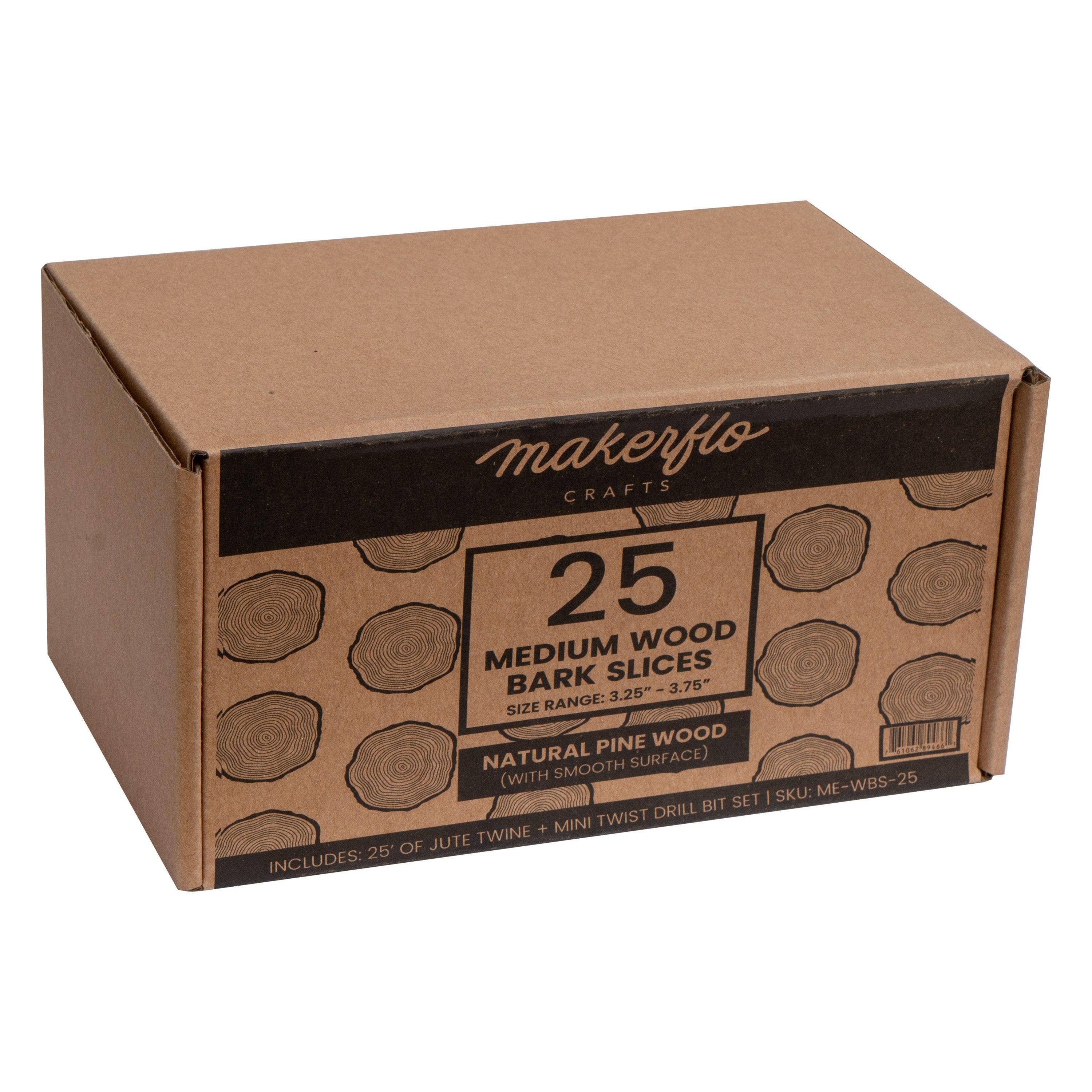 MakerFlo - Wholesale Craft Supplies - Pine Wood Bark Slices4