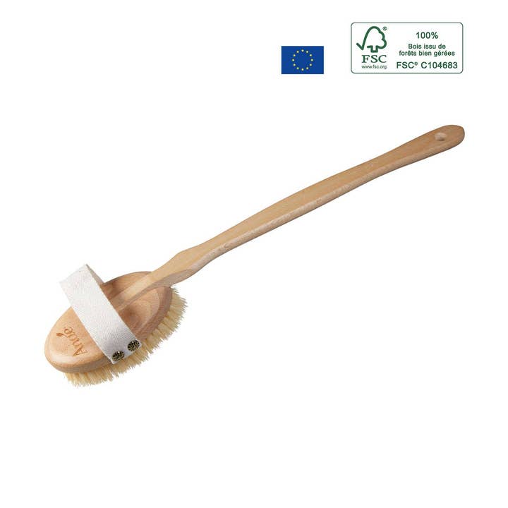 Body Massage Brush with Handle - Vegan - Anaé for wholesale by La droguerie écologique - Ah! Table! - Anaé - Venga