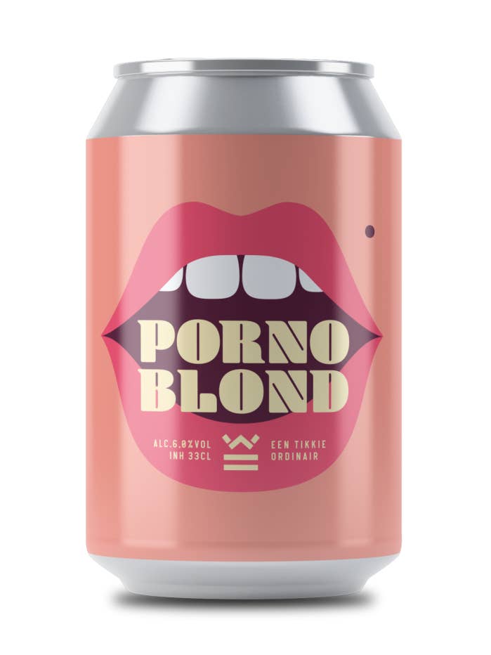Porn Blond Birra bionda 6% 24x33cl (lattina) per la vendita all'ingrosso da parte di Brouwerij de Werf