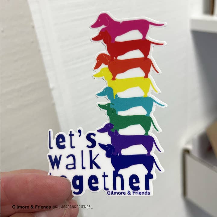 Låt oss gå tillsammans Pride-klistermärke för wholesale av Gilmore & Friends