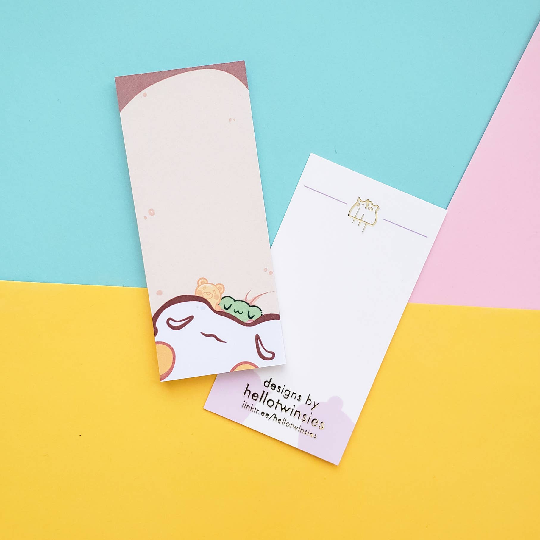 HelloTwinsies - Wholesale Kladblok - Diverse slanke memoblokken met kikkerthema2