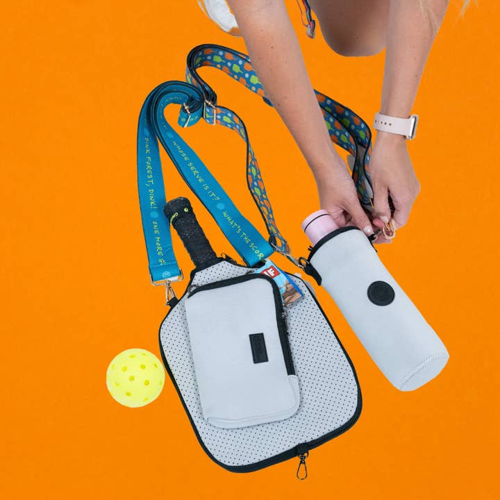 Posh Pickler Pickleball - Wholesale Sporting Accessories - Shoulder Strap for bag or Paddle Cover - 4 Pickleball design2