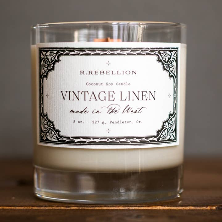 Vela de Lino Vintage 8 oz. para venta al por mayor de R. Rebellion