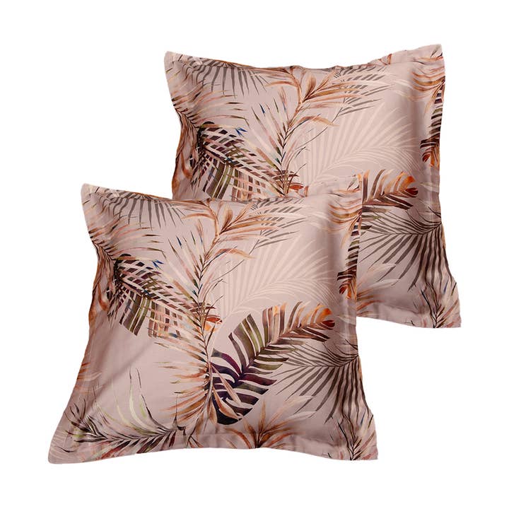 Set di 2 federe Tresor in raso di cotone 63x63 cm per la vendita all'ingrosso da parte di BLANC AVENUE