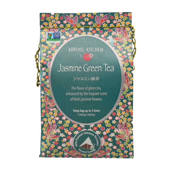 Nicht-GVO Jasmin-Grüntee - 5 Teebeutel pro Packung für den Großhandel von Arroyo Kitchen