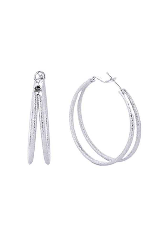 Hana - Wholesale Hoop Earrings - 14K Gold Dipped Omega Closure Hoop5