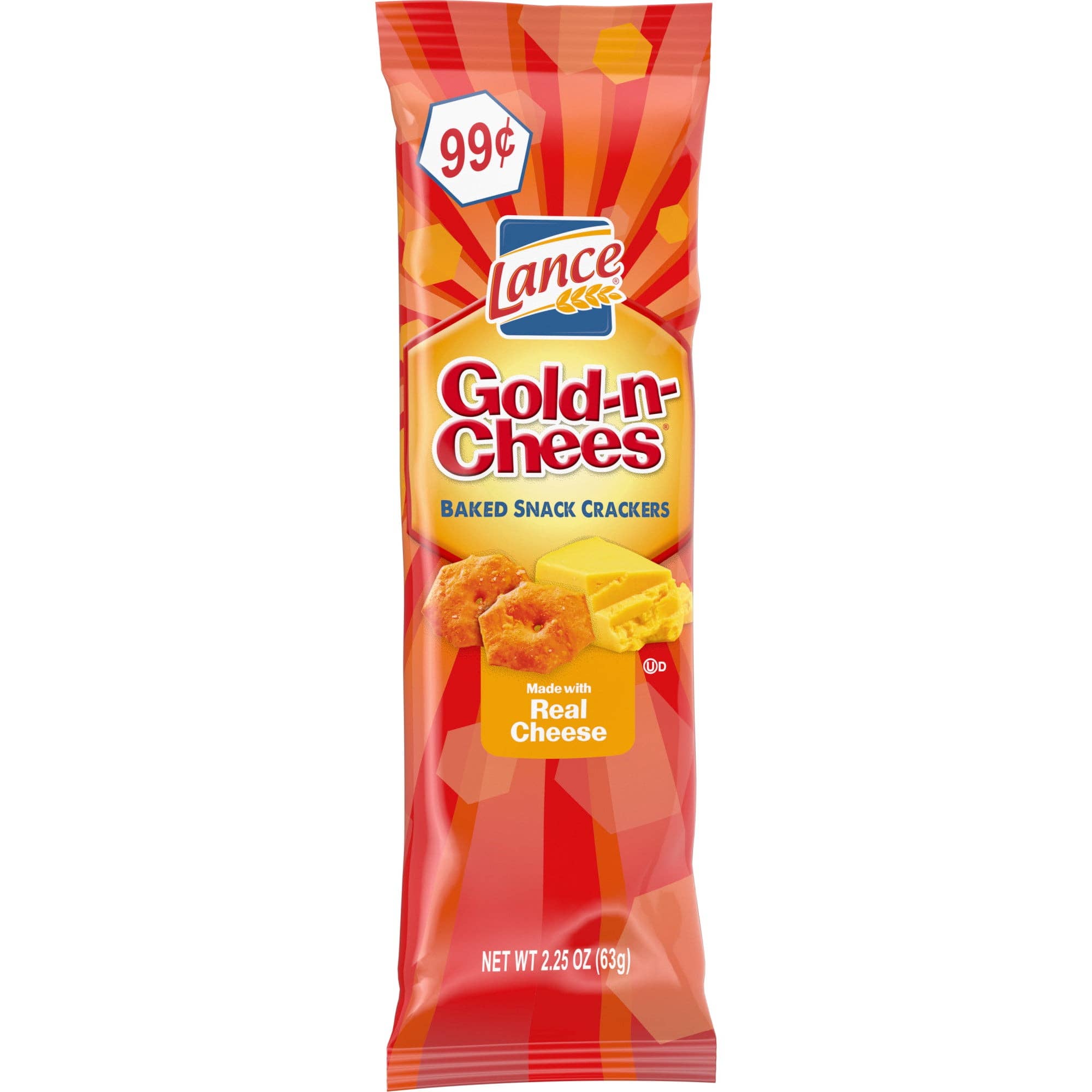 L&F Universal Goods - Wholesale Crackers - Lance Crackers Gold-n-Chees 6pk 12/6pk/6oz0