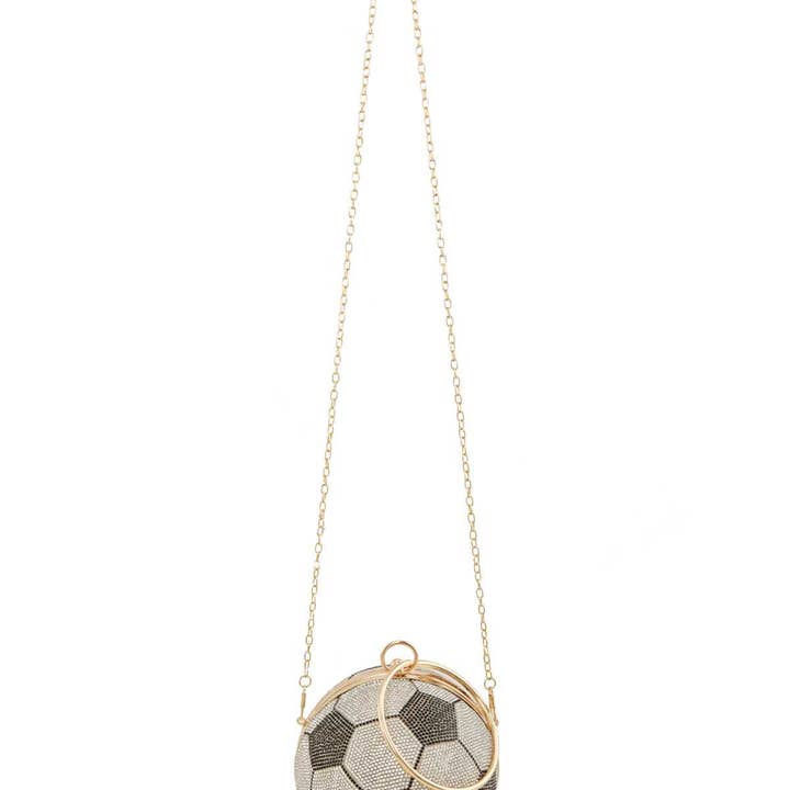 Shop Neighbors - Wholesale Clutch Bag - Women's - Full Rhinestone Soccer Ball Clutch